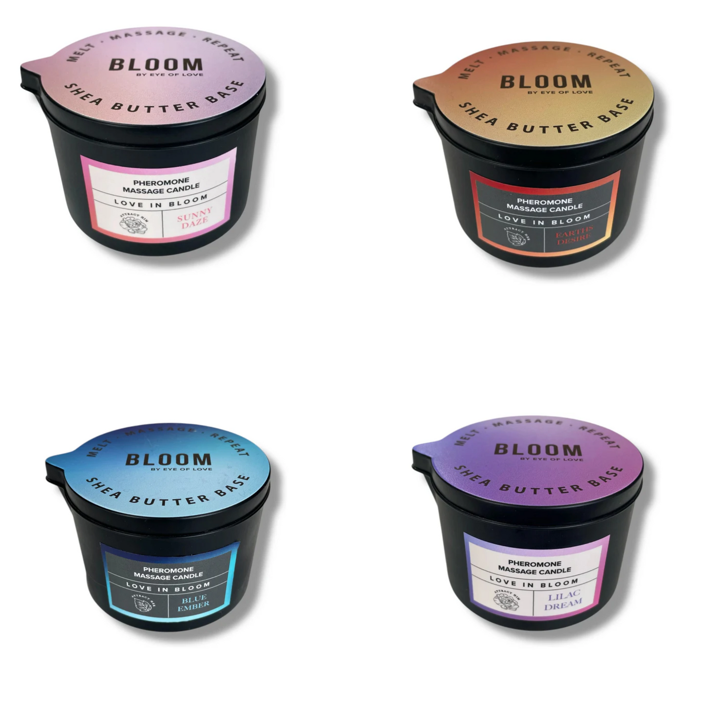 Eye of Love Bloom Pheromone Massage Candle