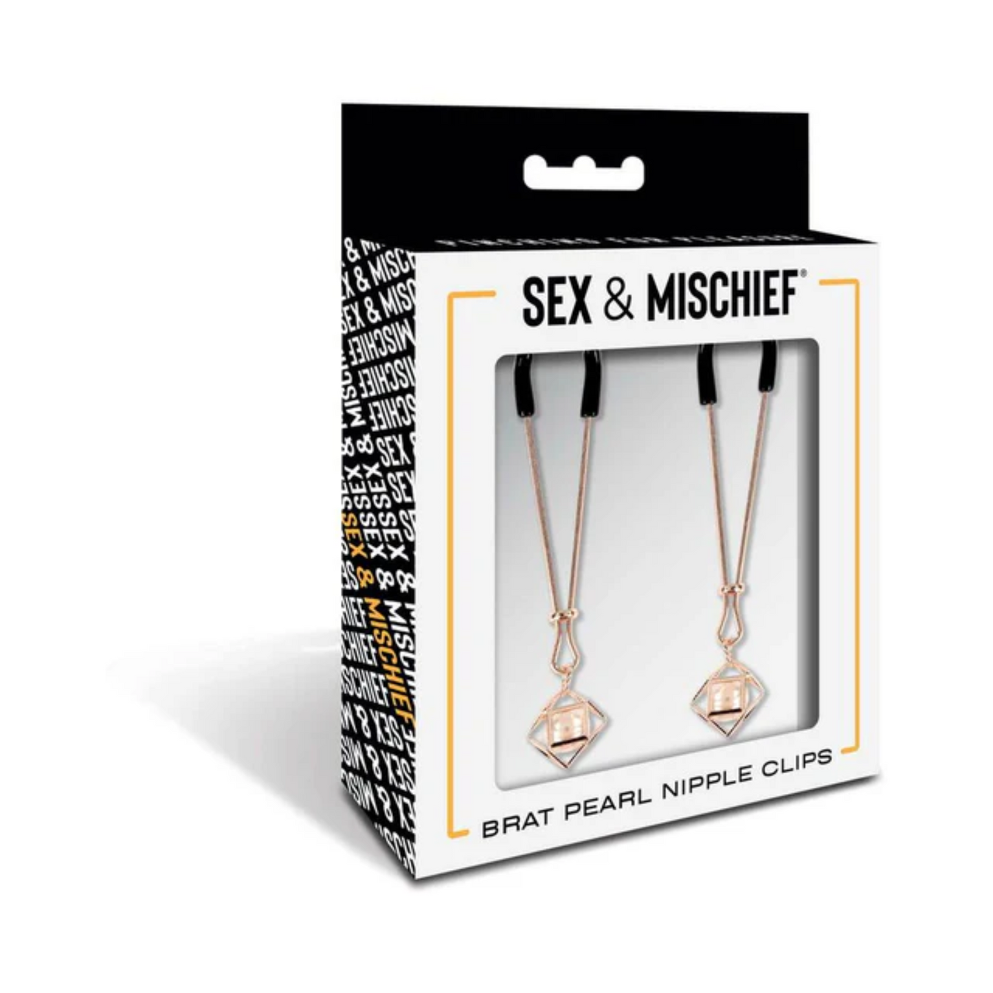 Sportsheets Sex & Mischief Peaches 'n CreaMe Pearl Nipple Clamps